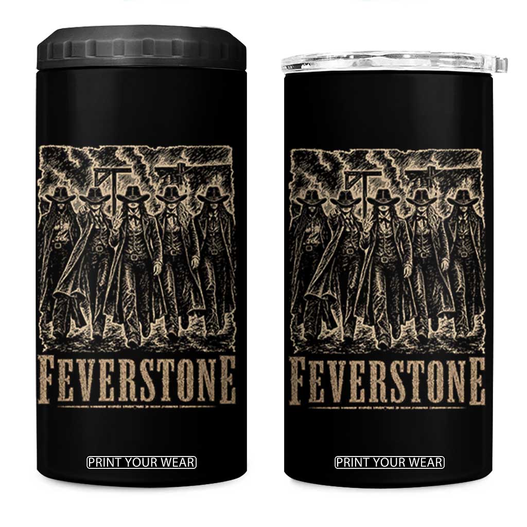 Vintage Feverstone Cowgirls Wild West Outlaw Legends 4 in 1 Can Cooler Tumbler TS02 One Size: 16 oz Black Print Your Wear