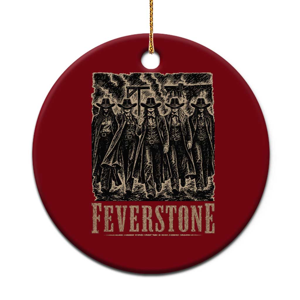 Vintage Feverstone Cowgirls Wild West Outlaw Legends Ceramic Ornament TS02 1pc Red Print Your Wear