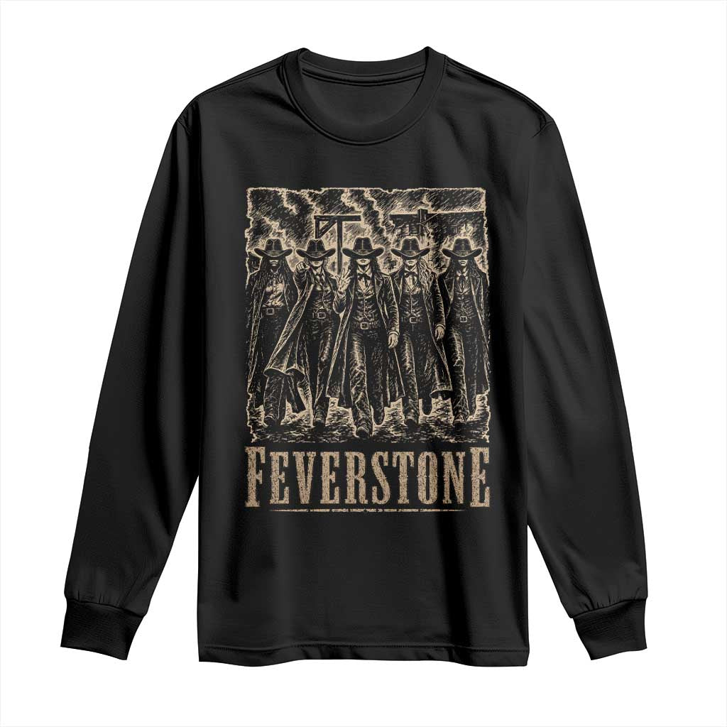 Vintage Feverstone Cowgirls Wild West Outlaw Legends Long Sleeve Shirt TS02 Black Print Your Wear