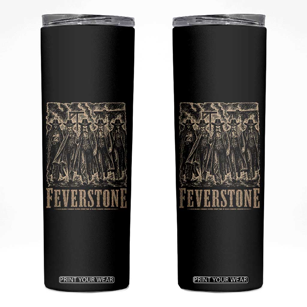 Vintage Feverstone Cowgirls Wild West Outlaw Legends Skinny Tumbler