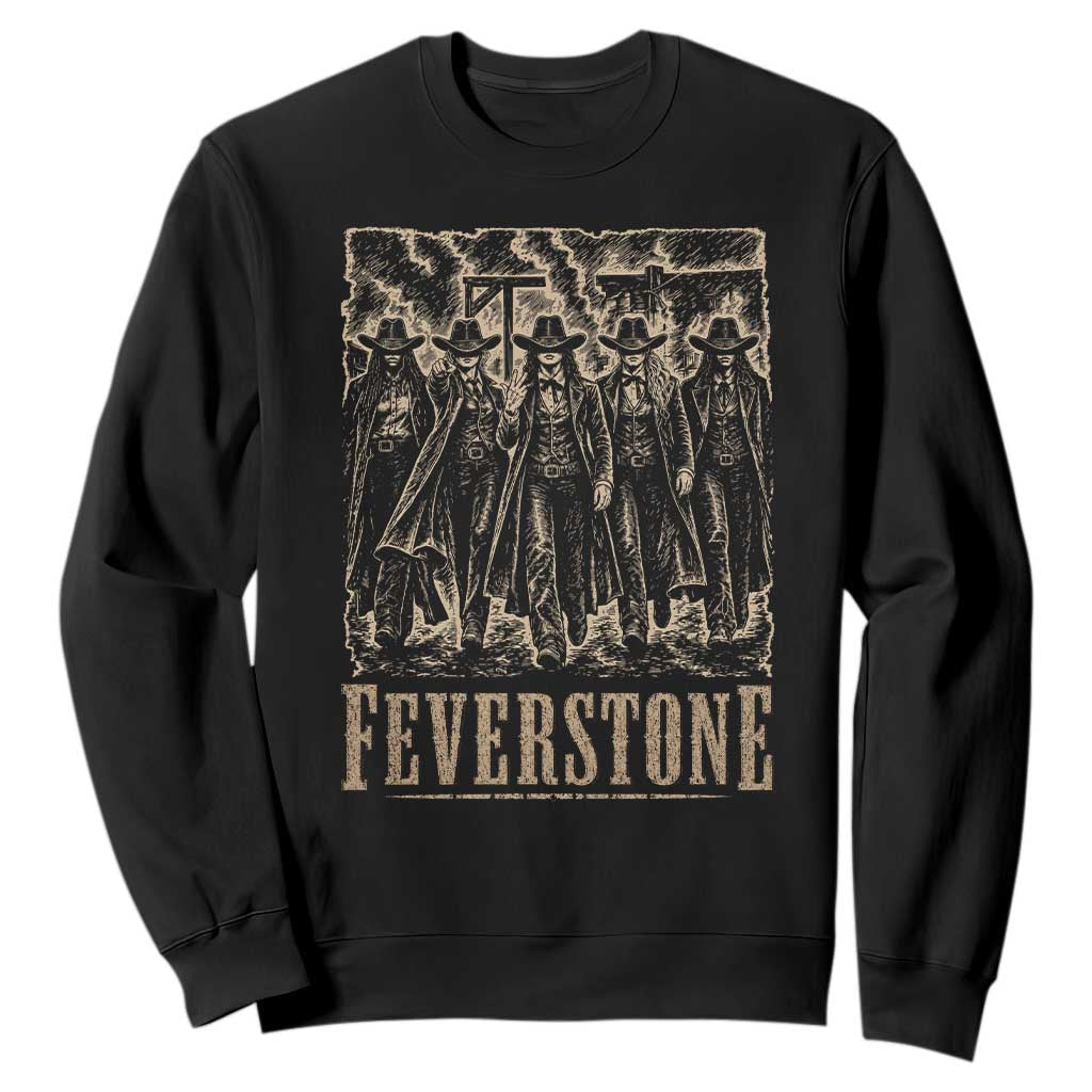 Vintage Feverstone Cowgirls Wild West Outlaw Legends Sweatshirt TS02 Black Print Your Wear