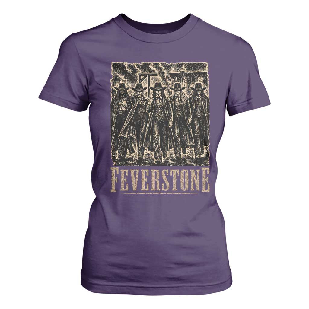 Vintage Feverstone Cowgirls Wild West Outlaw Legends T Shirt For Women