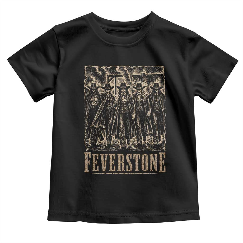 Vintage Feverstone Cowgirls Wild West Outlaw Legends Toddler T Shirt TS02 Black Print Your Wear