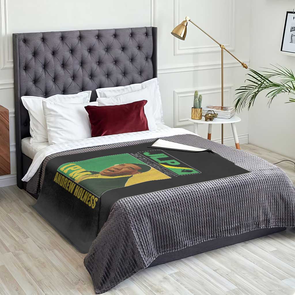 1PM Andrew Holness JPL Supporter Throw Blanket Jamaica Labor Party Jamaican Political Pride TS02 Print Your Wear