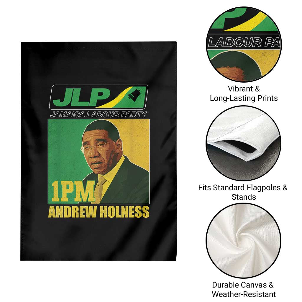 1PM Andrew Holness JPL Supporter Garden Flag Jamaica Labor Party Jamaican Political Pride TS02 Print Your Wear