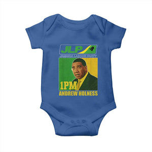 1PM Andrew Holness JPL Supporter Baby Onesie Jamaica Labor Party Jamaican Political Pride TS02 Royal Blue Print Your Wear