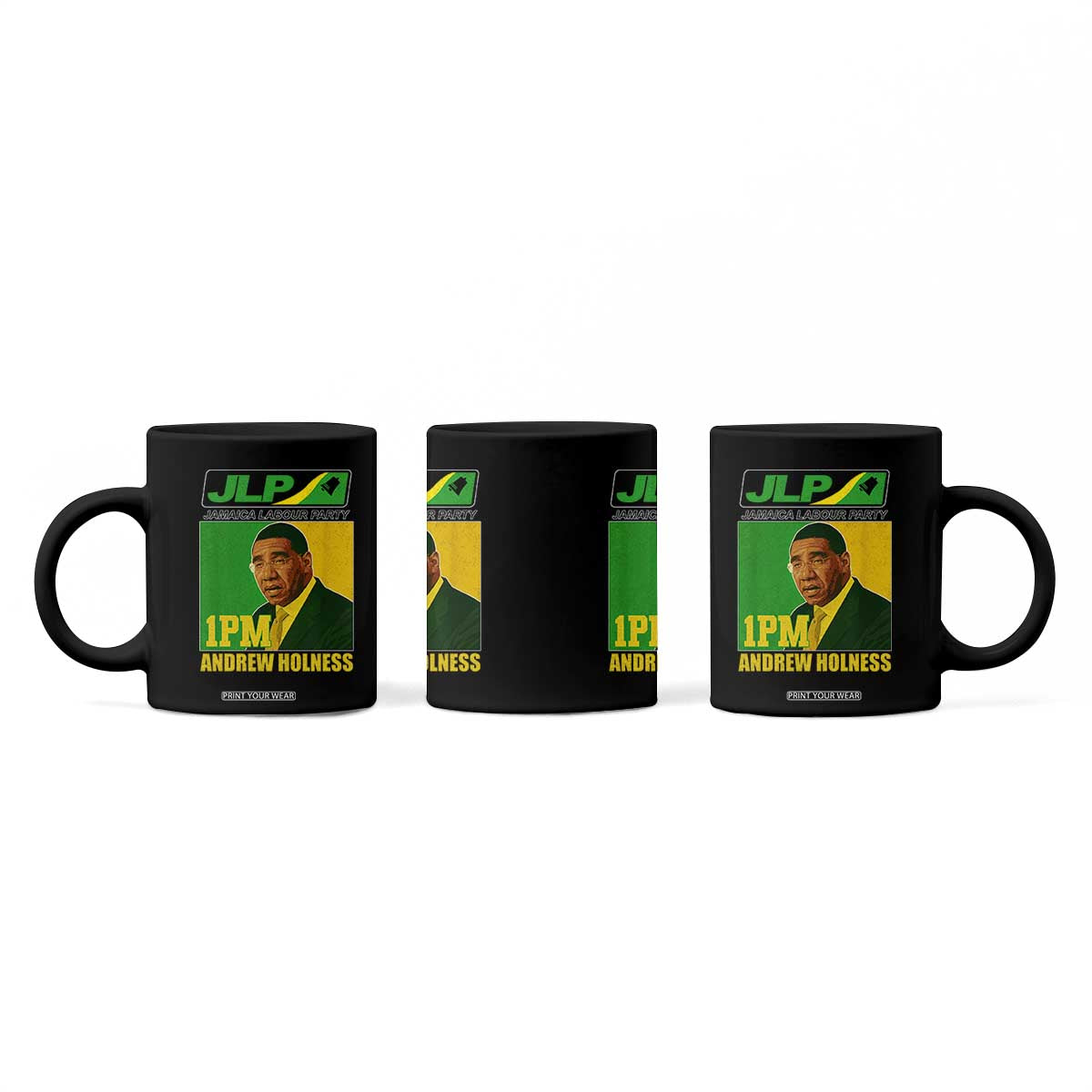 1PM Andrew Holness JPL Supporter Coffee Mug Jamaica Labor Party Jamaican Political Pride TS02 Print Your Wear