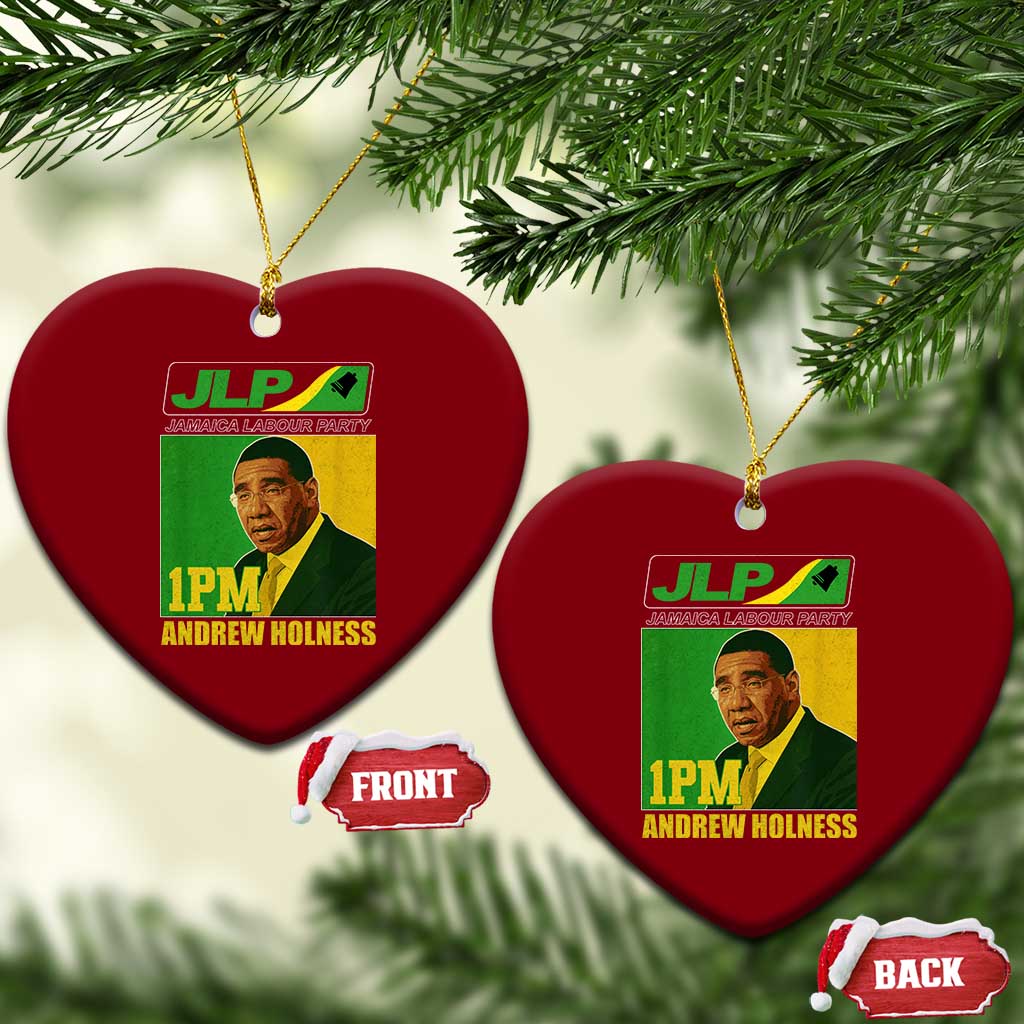 1PM Andrew Holness JPL Supporter Ceramic Ornament Jamaica Labor Party Jamaican Political Pride TS02 Print Your Wear