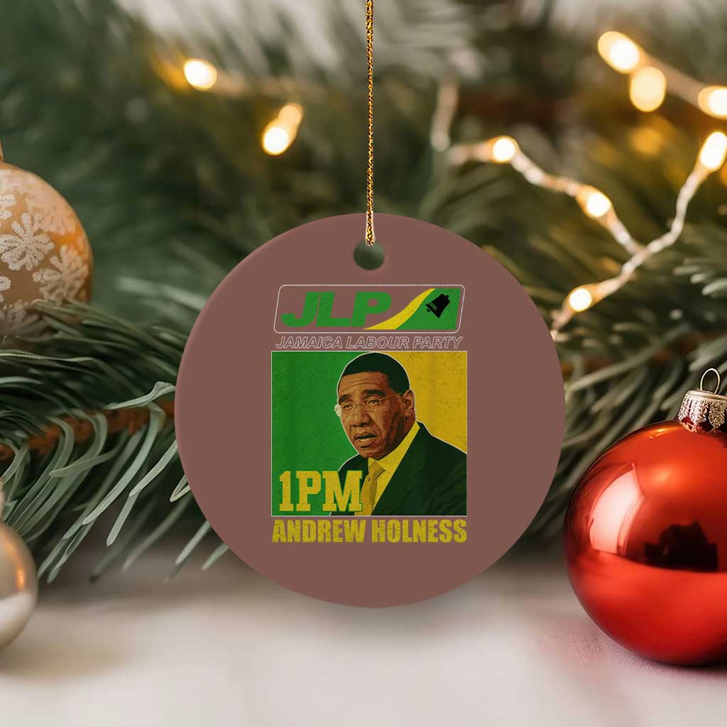 1PM Andrew Holness JPL Supporter Ceramic Ornament Jamaica Labor Party Jamaican Political Pride TS02 1pc Mocha Print Your Wear