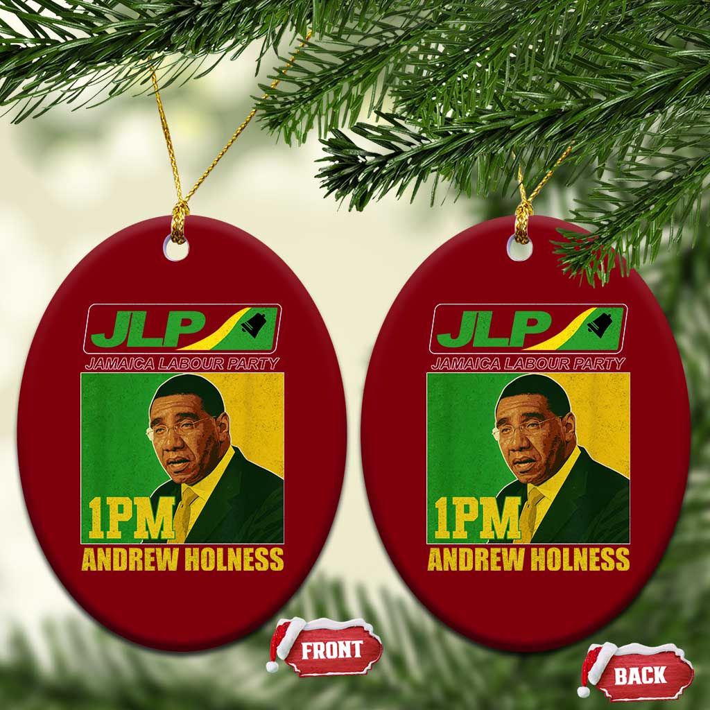 1PM Andrew Holness JPL Supporter Ceramic Ornament Jamaica Labor Party Jamaican Political Pride TS02 Print Your Wear