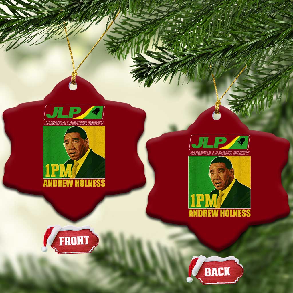 1PM Andrew Holness JPL Supporter Ceramic Ornament Jamaica Labor Party Jamaican Political Pride TS02 Print Your Wear