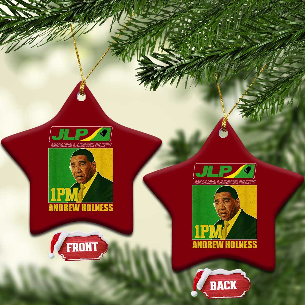 1PM Andrew Holness JPL Supporter Ceramic Ornament Jamaica Labor Party Jamaican Political Pride TS02 Print Your Wear