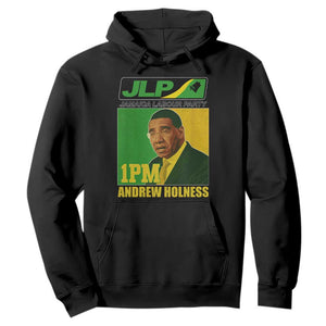 1PM Andrew Holness JPL Supporter Hoodie Jamaica Labor Party Jamaican Political Pride TS02 Black Print Your Wear