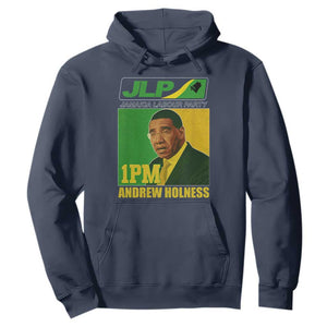1PM Andrew Holness JPL Supporter Hoodie Jamaica Labor Party Jamaican Political Pride TS02 Navy Print Your Wear