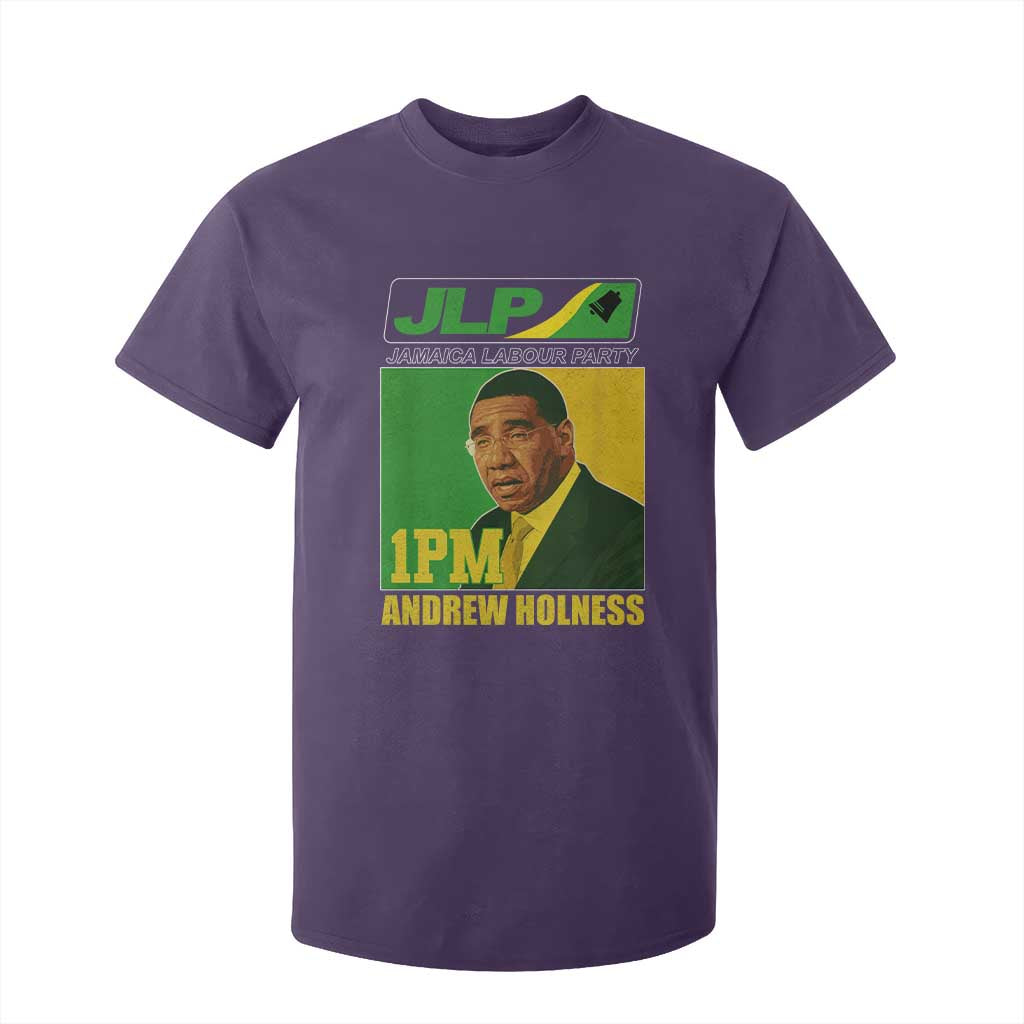 1PM Andrew Holness JPL Supporter T Shirt For Kid Jamaica Labor Party Jamaican Political Pride TS02 Purple Print Your Wear