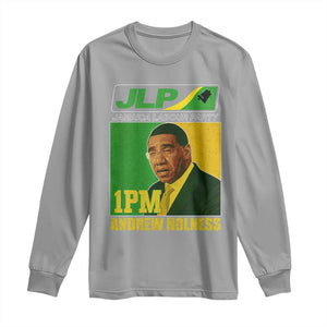 1PM Andrew Holness JPL Supporter Long Sleeve Shirt Jamaica Labor Party Jamaican Political Pride TS02 Sport Gray Print Your Wear