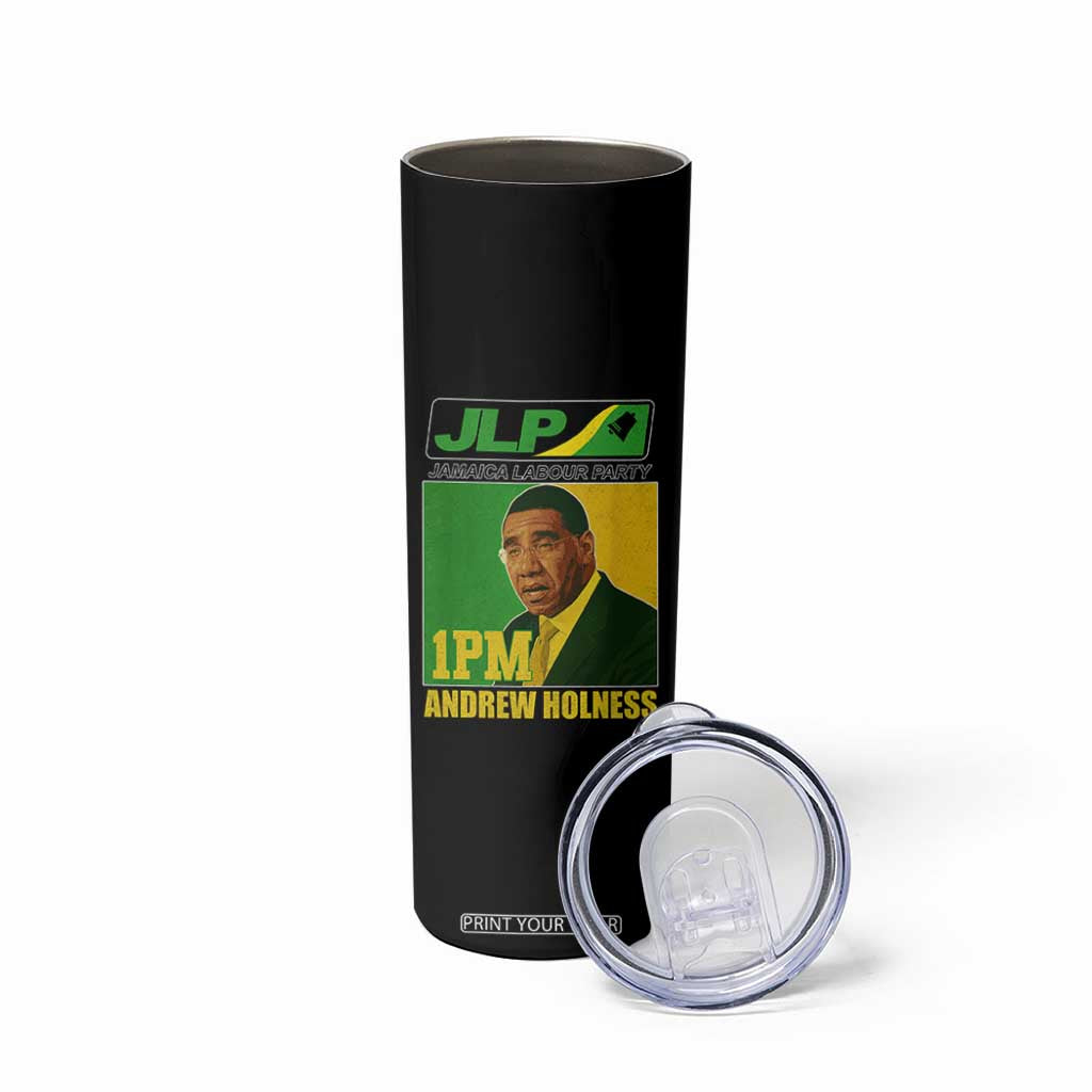 1PM Andrew Holness JPL Supporter Skinny Tumbler Jamaica Labor Party Jamaican Political Pride TS02 Print Your Wear