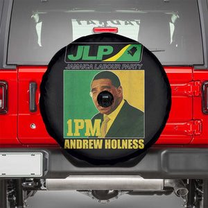 1PM Andrew Holness JPL Supporter Spare Tire Cover Jamaica Labor Party Jamaican Political Pride TS02 Black Print Your Wear
