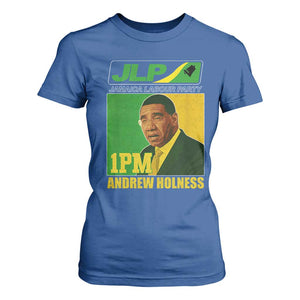 1PM Andrew Holness JPL Supporter T Shirt For Women Jamaica Labor Party Jamaican Political Pride TS02 Royal Blue Print Your Wear