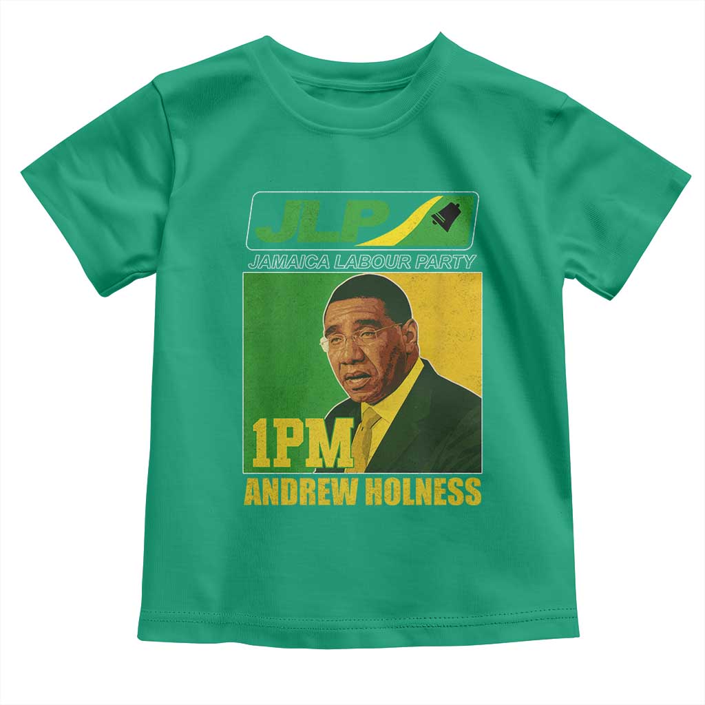 1PM Andrew Holness JPL Supporter Toddler T Shirt Jamaica Labor Party Jamaican Political Pride TS02 Irish Green Print Your Wear