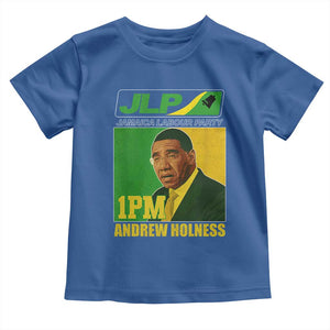 1PM Andrew Holness JPL Supporter Toddler T Shirt Jamaica Labor Party Jamaican Political Pride TS02 Royal Blue Print Your Wear
