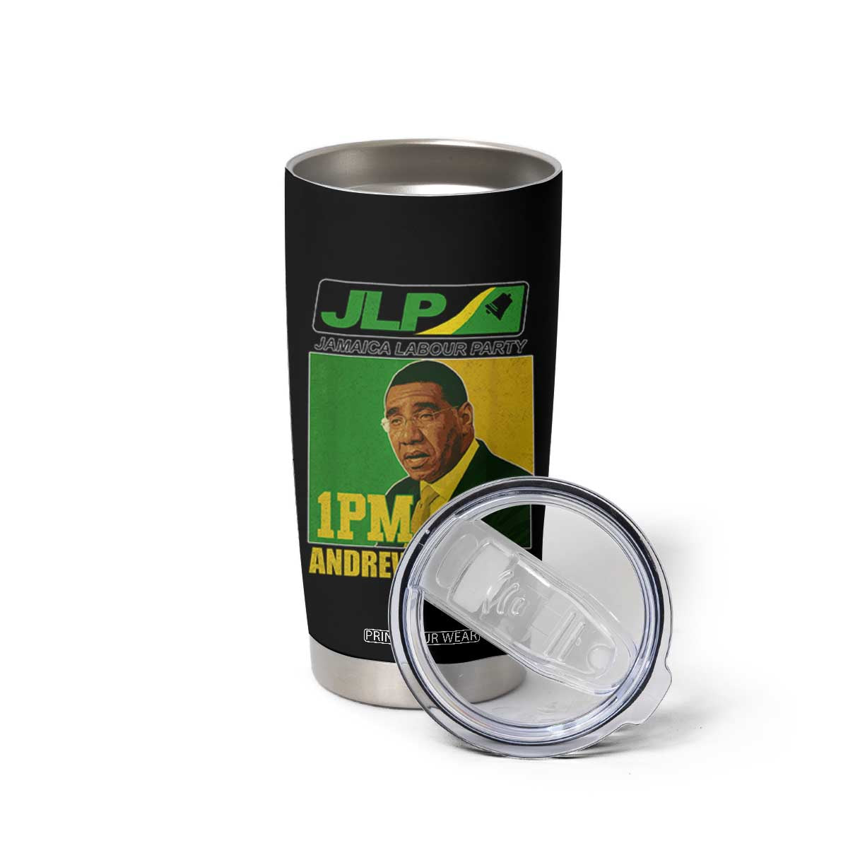 1PM Andrew Holness JPL Supporter Tumbler Cup Jamaica Labor Party Jamaican Political Pride TS02 Print Your Wear