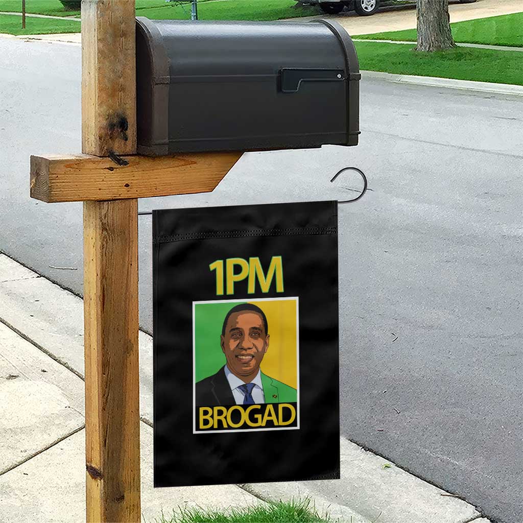1PM BROGAD JLP Supporter Andrew Holness Garden Flag Jamaica Labor Party Politics TS02 Print Your Wear