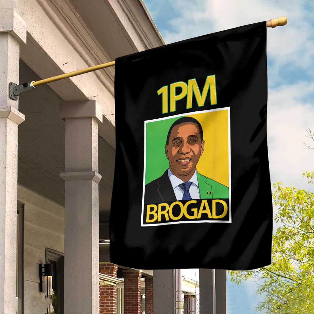 1PM BROGAD JLP Supporter Andrew Holness Garden Flag Jamaica Labor Party Politics TS02 Print Your Wear