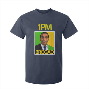 1PM BROGAD JLP Supporter Andrew Holness T Shirt For Kid Jamaica Labor Party Politics TS02 Navy Print Your Wear