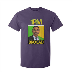 1PM BROGAD JLP Supporter Andrew Holness T Shirt For Kid Jamaica Labor Party Politics TS02 Purple Print Your Wear