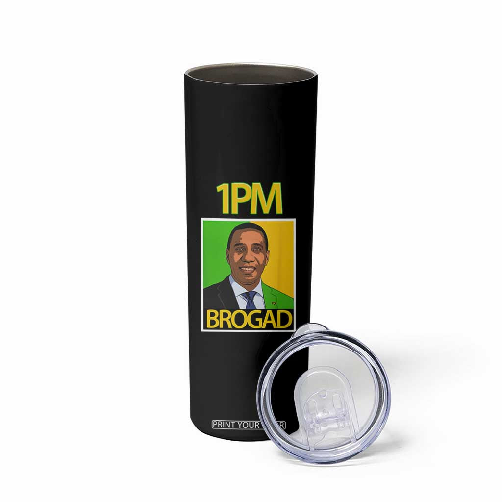 1PM BROGAD JLP Supporter Andrew Holness Skinny Tumbler Jamaica Labor Party Politics TS02 Print Your Wear