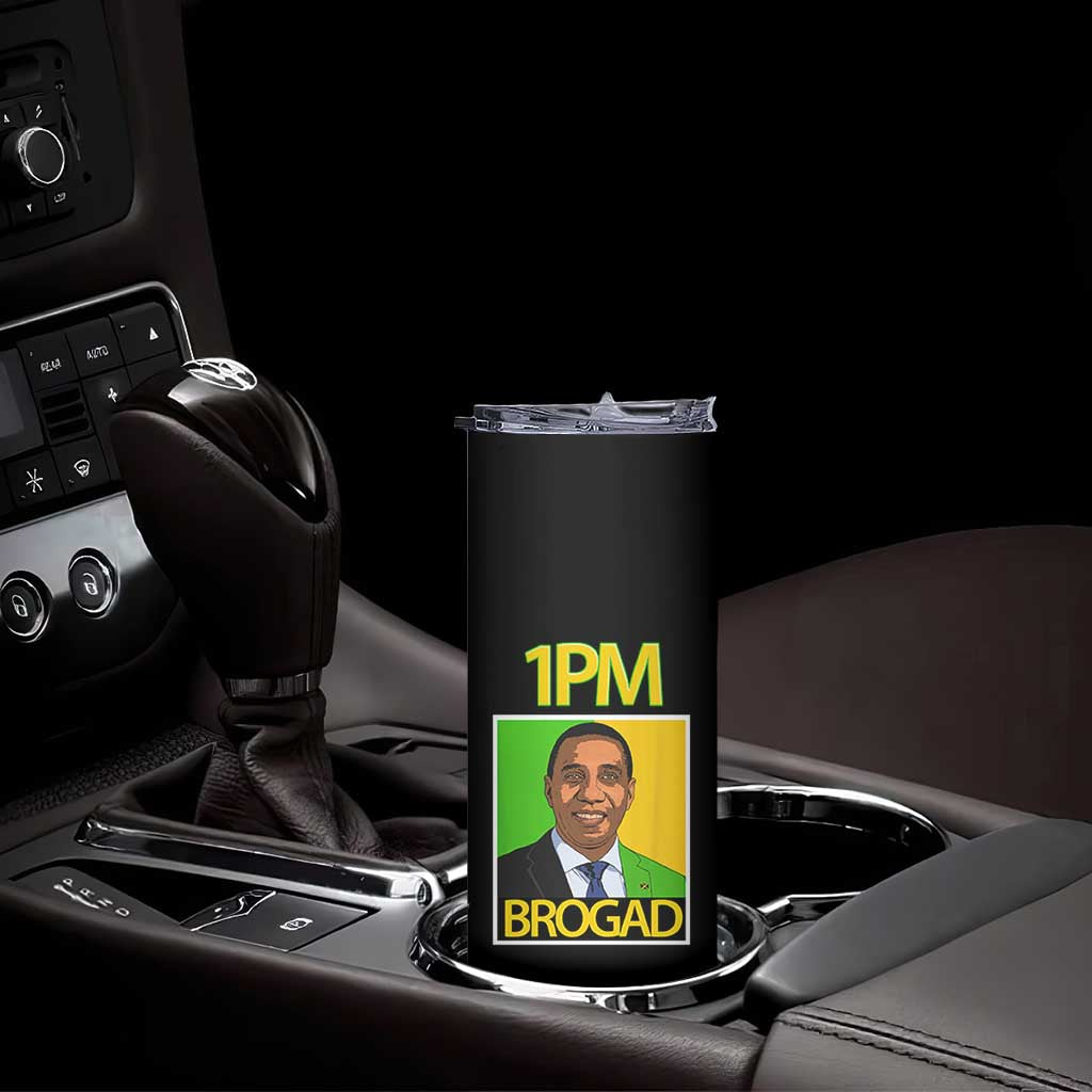 1PM BROGAD JLP Supporter Andrew Holness Skinny Tumbler Jamaica Labor Party Politics TS02 Print Your Wear