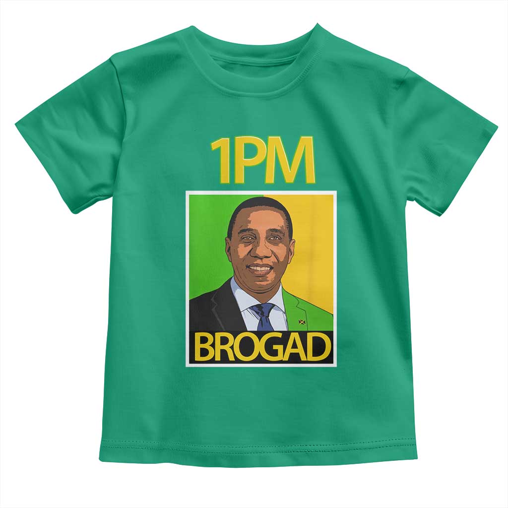 1PM BROGAD JLP Supporter Andrew Holness Toddler T Shirt Jamaica Labor Party Politics TS02 Irish Green Print Your Wear