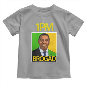 1PM BROGAD JLP Supporter Andrew Holness Toddler T Shirt Jamaica Labor Party Politics TS02 Sport Gray Print Your Wear