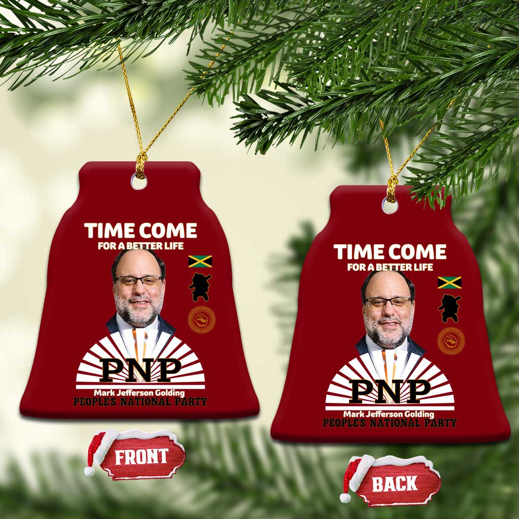 Mark Golding PNP Supporter Ceramic Ornament Time Come for a Better Life Jamaica Politics People's National Party TS02 Print Your Wear