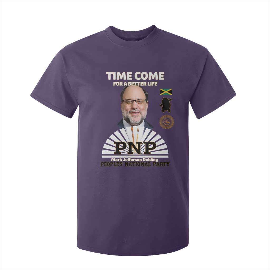 Mark Golding PNP Supporter T Shirt For Kid Time Come for a Better Life Jamaica Politics People's National Party TS02 Purple Print Your Wear