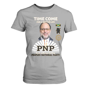 Mark Golding PNP Supporter T Shirt For Women Time Come for a Better Life Jamaica Politics People's National Party TS02 Sport Gray Print Your Wear
