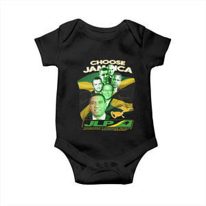 Choose Jamaica JLP Supporter Baby Onesie Patriotic Leaders Jamaica Jamaica Labor Party Politics TS02 Black Print Your Wear