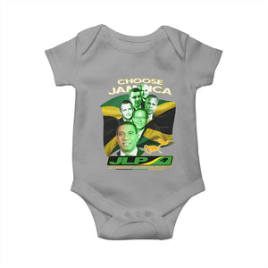 Choose Jamaica JLP Supporter Baby Onesie Patriotic Leaders Jamaica Jamaica Labor Party Politics TS02 Sport Gray Print Your Wear