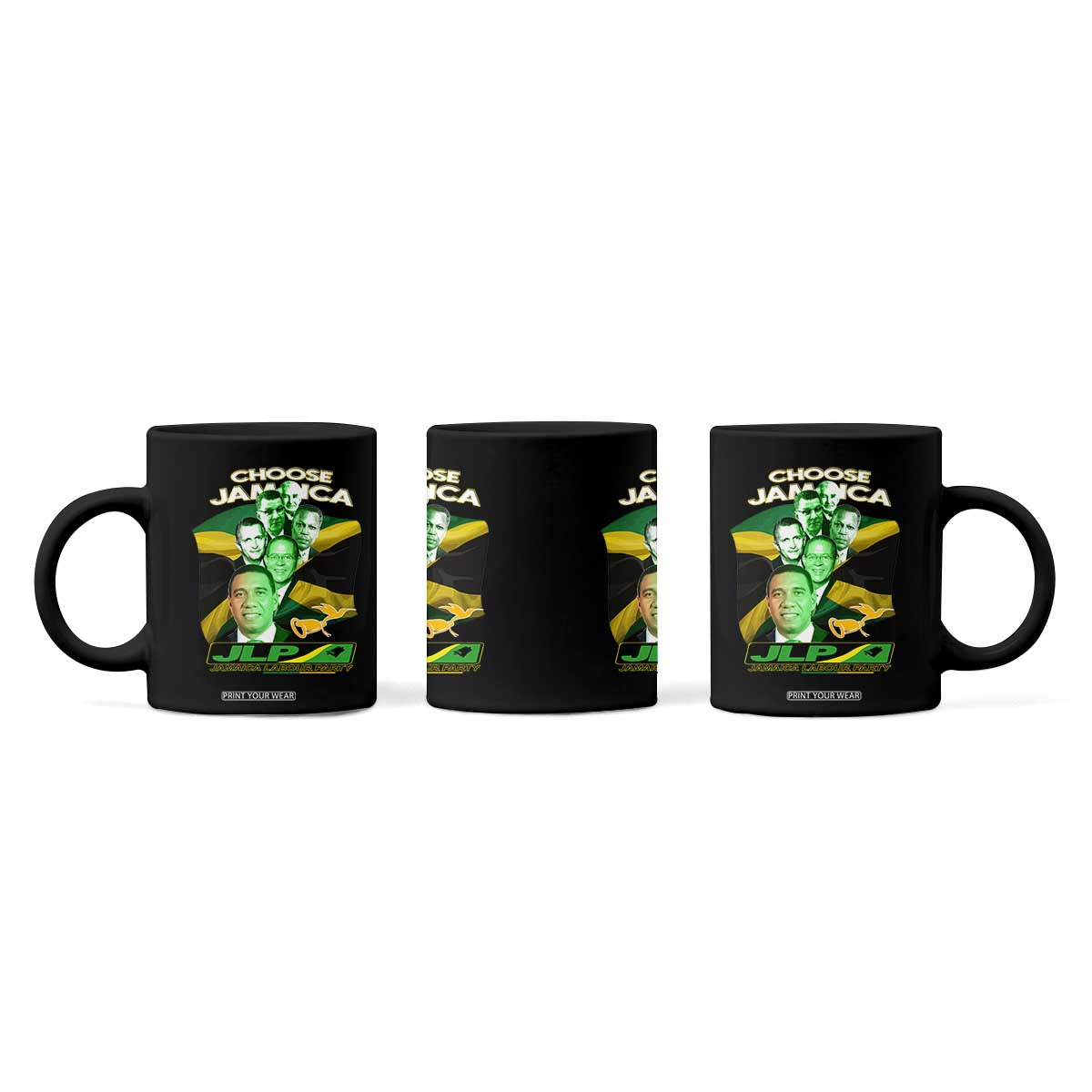 Choose Jamaica JLP Supporter Coffee Mug Patriotic Leaders Jamaica Jamaica Labor Party Politics TS02 Print Your Wear