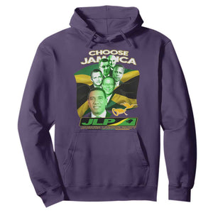 Choose Jamaica JLP Supporter Hoodie Patriotic Leaders Jamaica Jamaica Labor Party Politics TS02 Purple Print Your Wear