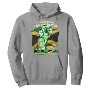 Choose Jamaica JLP Supporter Hoodie Patriotic Leaders Jamaica Jamaica Labor Party Politics TS02 Sport Gray Print Your Wear