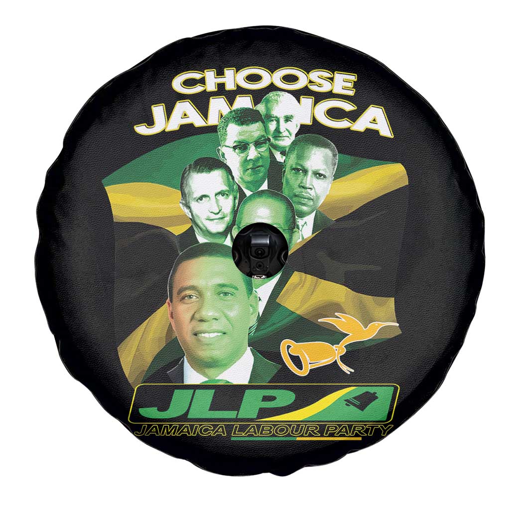 Choose Jamaica JLP Supporter Spare Tire Cover Patriotic Leaders Jamaica Jamaica Labor Party Politics TS02 Print Your Wear