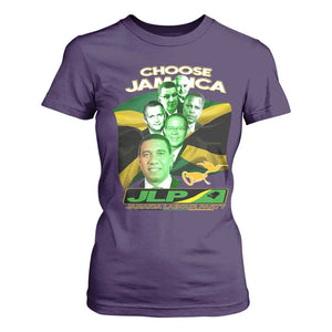 Choose Jamaica JLP Supporter T Shirt For Women Patriotic Leaders Jamaica Jamaica Labor Party Politics TS02 Purple Print Your Wear