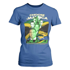 Choose Jamaica JLP Supporter T Shirt For Women Patriotic Leaders Jamaica Jamaica Labor Party Politics TS02 Royal Blue Print Your Wear