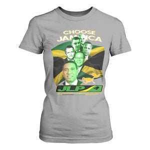 Choose Jamaica JLP Supporter T Shirt For Women Patriotic Leaders Jamaica Jamaica Labor Party Politics TS02 Sport Gray Print Your Wear
