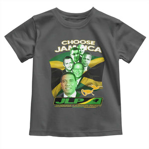 Choose Jamaica JLP Supporter Toddler T Shirt Patriotic Leaders Jamaica Jamaica Labor Party Politics TS02 Dark Heather Print Your Wear
