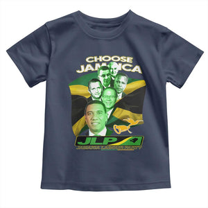 Choose Jamaica JLP Supporter Toddler T Shirt Patriotic Leaders Jamaica Jamaica Labor Party Politics TS02 Navy Print Your Wear
