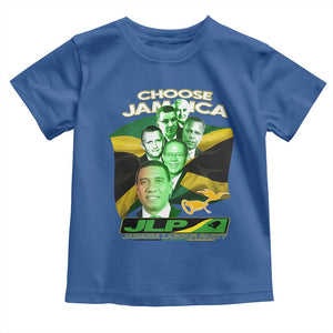 Choose Jamaica JLP Supporter Toddler T Shirt Patriotic Leaders Jamaica Jamaica Labor Party Politics TS02 Royal Blue Print Your Wear
