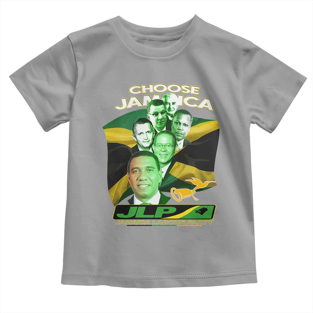 Choose Jamaica JLP Supporter Toddler T Shirt Patriotic Leaders Jamaica Jamaica Labor Party Politics TS02 Sport Gray Print Your Wear